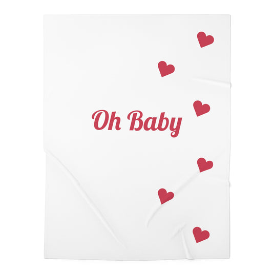 "Oh Baby" Baby Swaddle Blanket